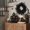 Halloween Grass Wreath Black - Threshold™