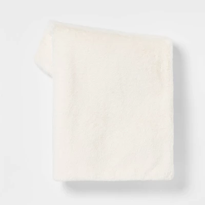 Faux Rabbit Fur Throw Blanket - Threshold™ 5 Faux Rabbit Fur Throw Blanket - Threshold™ - Image 5