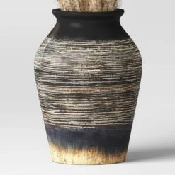 Grass Arrangement In Ceramic Pot Black - Threshold™ -Threshold Décor Deals Store GUEST a8b7bc55 e7f2 41c9 ad42 4006f370c4b4