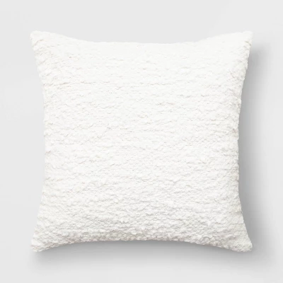 Woven Cotton Textured Square Throw Pillow - Threshold™ 6 Woven Cotton Textured Square Throw Pillow - Threshold™ - Image 6