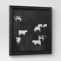 (Set Of 2) 12" X 12" Cow Collection II Framed Wall Canvases - Threshold™ -Threshold Décor Deals Store GUEST b344498b 2140 4a52 b3be 29b42cd41f2d