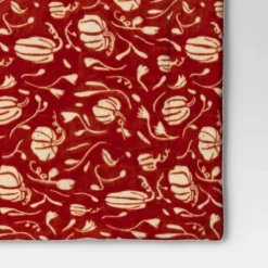 Mini Pumpkin Printed Plush With Shearling Reverse Throw Blanket - Threshold™ -Threshold Décor Deals Store GUEST b60a419a 1e21 4dc8 bddb 5d71211cccc0