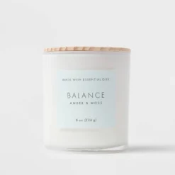 Wood Lidded Glass Wellness Balance Candle - Threshold™ 7 Wood Lidded Glass Wellness Balance Candle - Threshold™ -Threshold Décor Deals Store GUEST ba33a712 444b 4057 862e bbdc94a2d212