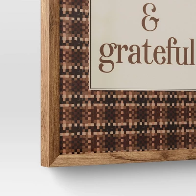 16" X 20" Thankful & Grateful Framed Under Plexi - Threshold™ 3 16" X 20" Thankful & Grateful Framed Under Plexi - Threshold™ - Image 3
