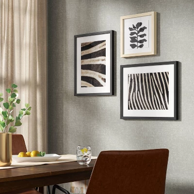 20" X 16" 2pc Zebra Close Up Glass Framed Wall Posters - Threshold™ 1 20" X 16" 2pc Zebra Close Up Glass Framed Wall Posters - Threshold™