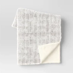 Tipped Snow Leopard Faux Fur Reversible Throw Blanket - Threshold™ -Threshold Décor Deals Store GUEST c303768f cfca 4ae0 bbca c059d0efc6f0