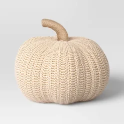 Knit Pumpkin With Jute Stem Novelty Throw Pillow - Threshold™ 11 Knit Pumpkin With Jute Stem Novelty Throw Pillow - Threshold™ -Threshold Décor Deals Store GUEST c4bd297b 21fe 4f08 8bc1 aa87a7a10a2a