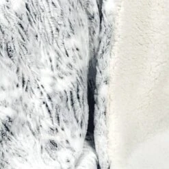 Tipped Snow Leopard Faux Fur Reversible Throw Blanket - Threshold™ -Threshold Décor Deals Store GUEST c5d0741c fee3 4eca aa69 0a3cd0783aba