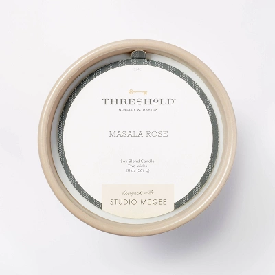 20oz Ceramic Masala Rose Candle Pink - Threshold™ Designed With Studio McGee 3 20oz Ceramic Masala Rose Candle Pink - Threshold™ Designed With Studio McGee - Image 3
