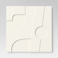 (Set Of 4) 12" X 12" 3D Decorative Graphic Tiles White - Threshold™ -Threshold Décor Deals Store GUEST d74db4f4 916a 401e 9c76 2a1f0b149efd