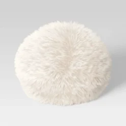 Long Faux Fur Round Throw Pillow - Threshold™ -Threshold Décor Deals Store GUEST d82dbe35 b8b9 4390 b987 ed4324df2419