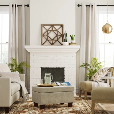 1pc Light Filtering Solid Window Curtain Panel - Threshold™ 4 1pc Light Filtering Solid Window Curtain Panel - Threshold™ - Image 4