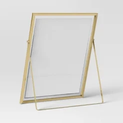 9" X 11" Float To 8" X 10" Linear Metal Easel Single Image Frame Brass - Threshold™ 5 9" X 11" Float To 8" X 10" Linear Metal Easel Single Image Frame Brass - Threshold™ -Threshold Décor Deals Store GUEST dca9fb76 af6d 4838 8473 61f5e3a7187b