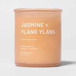 Glass Jar Jasmine And Ylang Candle Orange - Threshold™ -Threshold Décor Deals Store GUEST e0062fa1 a715 4c57 8af9 3bb2b339e1cb
