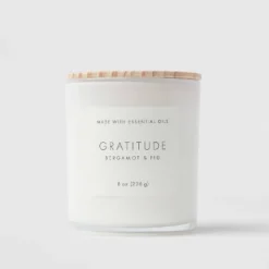 Wood Lidded Glass Wellness Grateful Candle - Threshold™ 7 Wood Lidded Glass Wellness Grateful Candle - Threshold™ -Threshold Décor Deals Store GUEST e2abc33a 046c 4c28 b14d 927a818b1602
