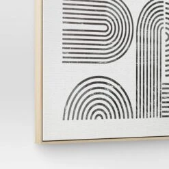 45" X 55" Line Art I Framed Kraft Wall Canvas - Threshold™ -Threshold Décor Deals Store GUEST e4499747 11ac 48ec bdf9 19d39f85fafe