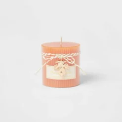 Ribbed Pillar Pumpkin Spice Candle - Threshold™ -Threshold Décor Deals Store GUEST e467f067 2ab8 486b 8756 c7488700fa1b