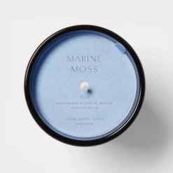 Colored Vase Glass With Dustcover Marine Moss Candle Blue - Threshold™ 9 Colored Vase Glass With Dustcover Marine Moss Candle Blue - Threshold™ -Threshold Décor Deals Store GUEST e5035607 20cd 4e66 bc9b 502503c48b69