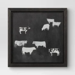 (Set Of 2) 12" X 12" Cow Collection II Framed Wall Canvases - Threshold™ -Threshold Décor Deals Store GUEST eba1d89c 78cc 4c5b 8c67 3a03cc2b6c22