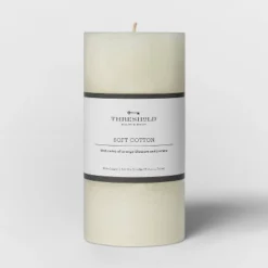 Pillar Candle Soft Cotton White - Threshold™ -Threshold Décor Deals Store GUEST f4713196 2100 4643 9a46 22b33129a00c