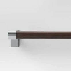 Dark Faux Wood Curtain Rod Nickel - Threshold™ 7 Dark Faux Wood Curtain Rod Nickel - Threshold™ -Threshold Décor Deals Store GUEST f65030f0 7be0 425c 96b7 548c0d49cc46