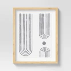 (Set Of 2) 16" X 20" Curve Lines Framed Under Glass Black - Threshold™ 7 (Set Of 2) 16" X 20" Curve Lines Framed Under Glass Black - Threshold™ -Threshold Décor Deals Store GUEST f6890c67 a983 4e7b bea1 31c0252a6c35