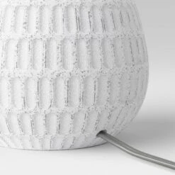 Ceramic Textured Table Lamp Base White - Threshold™ -Threshold Décor Deals Store GUEST fc9f4ede e288 4863 a616 ae078ed887a0